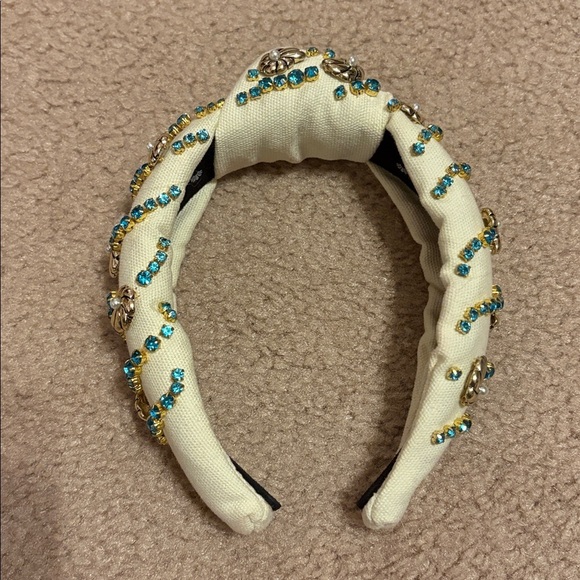 Lele Sadoughi Nautilus Embellished Knotted Sea Headband